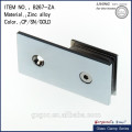 Bathroom 180 degree wall to glass clamp hinge zinc alloy or brass material